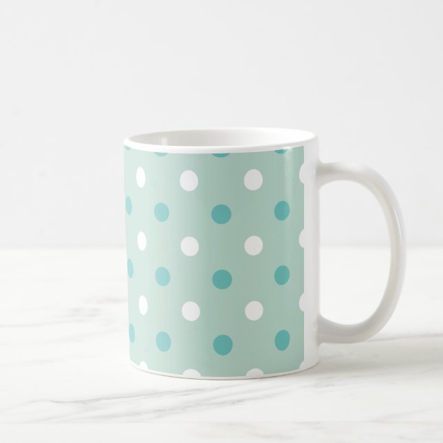 Mug Points bleus verts (Droite)