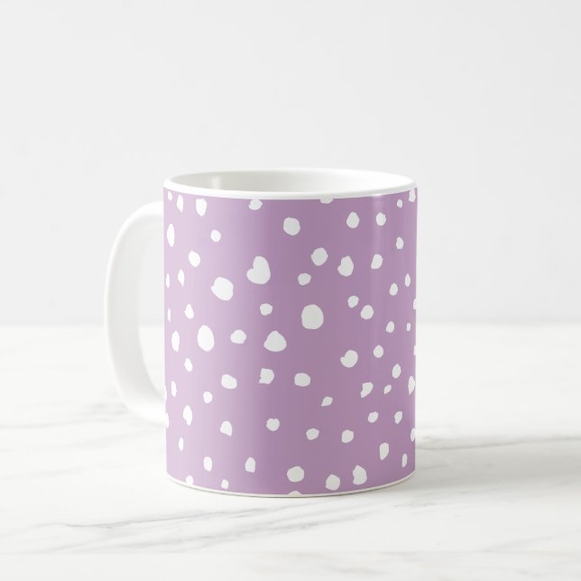 Mug Points Dalmatiens Lilac, Points Dalmatiens, Pots D (Devant gauche)