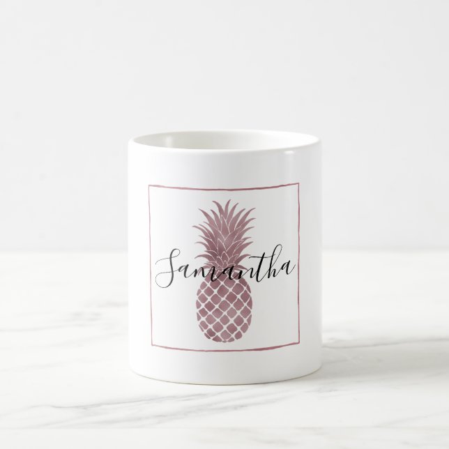 Mug Points d'or rose Ananas (Centre)
