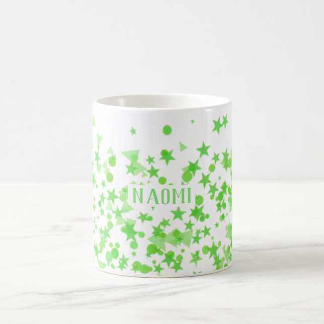 Mug Points Et Étoiles Vert Néon (Centre)