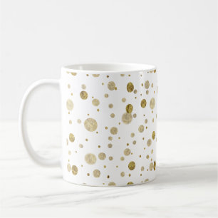 Mug Points fascinants de confettis de Bokeh d'or