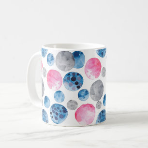 Mug Points roses bleus gris
