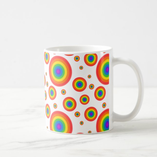 Mug Pois arc-en-ciel (Droite)