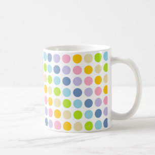 Mug Pois en pastel d'arc-en-ciel