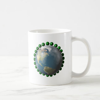Mug Pois et paix sur la collection de la terre