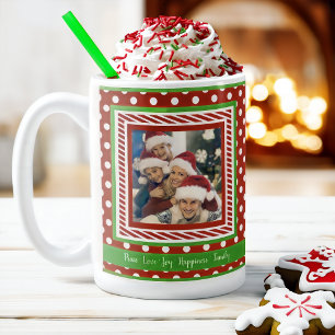 Mug Pois photo personnalisés Noël