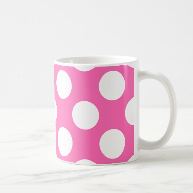 Mug Pois roses chauds (Droite)