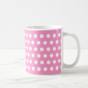 Mug Pois roses et blancs