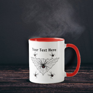 Mug Poison Black Widow Spiders Black Triangle Web