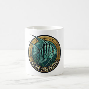 Mug Poisson-ange sans air sous l'eau hublot