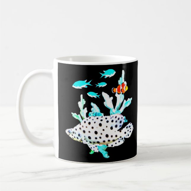 Mug Poisson clown panthère eau de mer Tropical Aqua (Gauche)