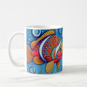 Mug Poisson coloré dans le poisson coloré dans le réci