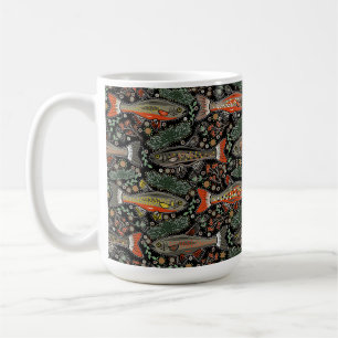Mug Poisson d'eau douce, Design élégant, Truite, Pêche