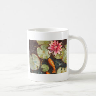 Mug Poisson D'Or Koi Pond Water Lys
