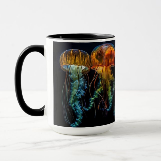 Mug Poisson-gelée futuriste (Gauche)