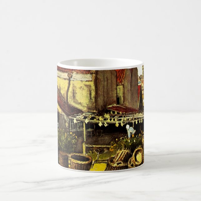 Mug Poisson Grange de séchage par Vincent van Gogh (Centre)