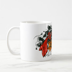 Mug Poisson koi fish tattoo old school style