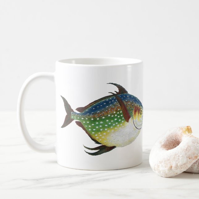 Mug Poisson Opah tropical, animal aquatique marin Vint (Avec donut)