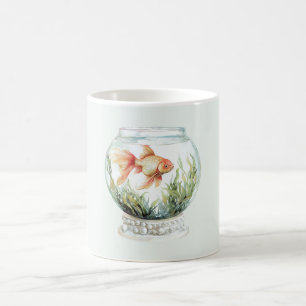 Mug Poisson Orange Pêche dans un Bol