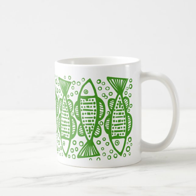 Mug Poisson - Vert Avocado (Droite)