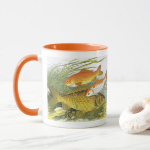 Mug Poisson vintage Koi Poisson, Marine Aquatique Vie