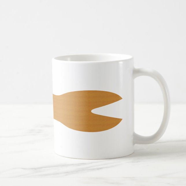 Mug Poissons & Chips Boutique Fourche en bois (Droite)