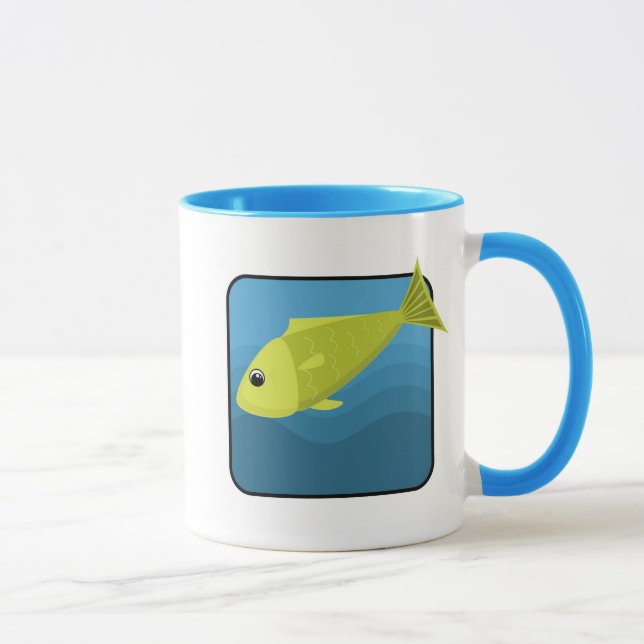 Mug Poissons de bande dessinée (Droite)
