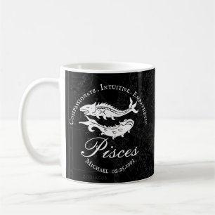Mug Poissons Personnalisés Zodiac Traits Positifs Vint