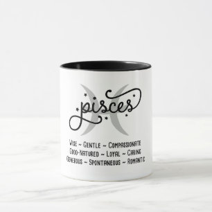 Mug Poissons Traits Zodiac