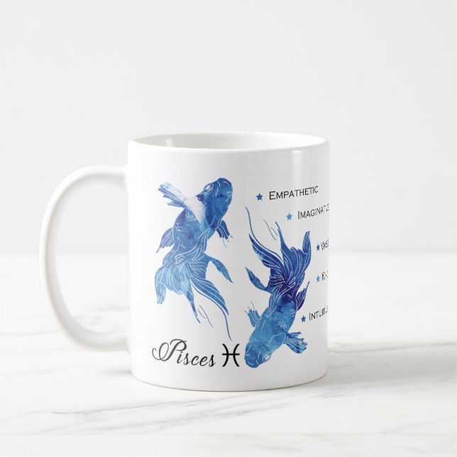 Mug Poissons Zodiac Traits Musique (Gauche)
