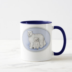Mug Polar Bear Maman et Cub