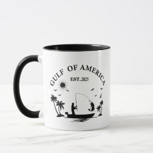 Mug Pôle de pêche du golfe d'Amérique patriotique amér