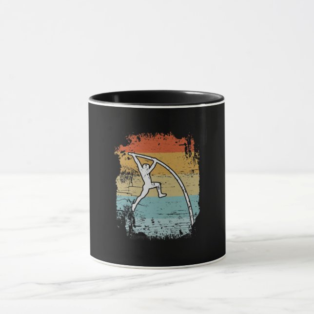 Mug Pole Vault Pole Vaulting Retro (Centre)