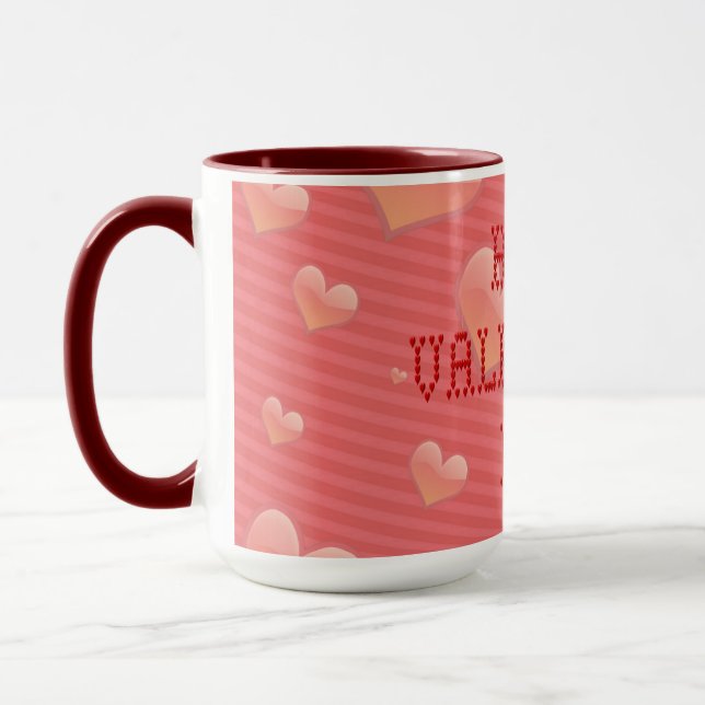 Mug Police en forme de coeur minuscule Heureuse Sainte (Gauche)