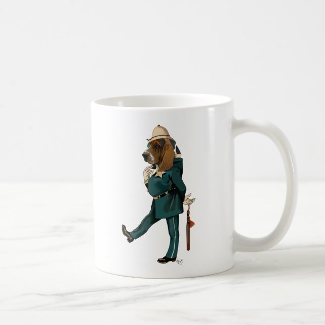 Mug Policier de Basset Hound (Droite)