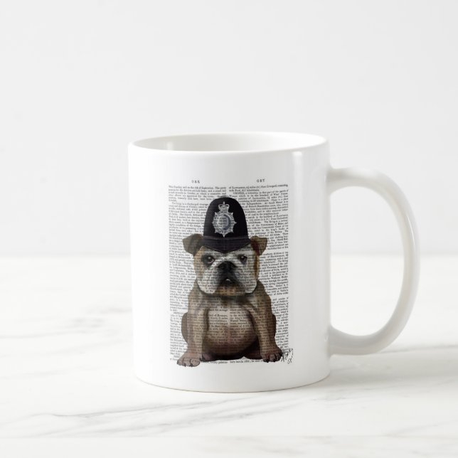 Mug Policier de Bulldog (Droite)