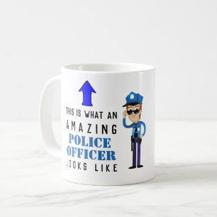 Mug POLICIER HOMME Dessin CARICATURE Personnalisé