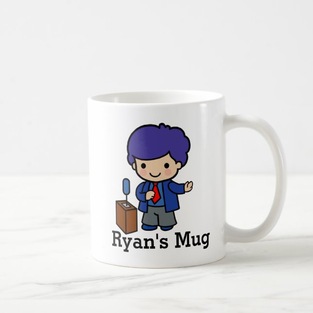 Mug Politicienne mignonne/Conférencier avec cheveux bl (Droite)