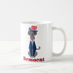 Mug Politique de vote démocratique de chats drôle