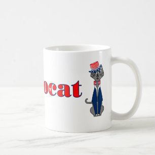 Mug Politique de vote démocratique de chats drôle