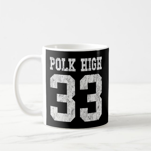 Mug Polk High School Football Jersey 33 Age Look (Gauche)