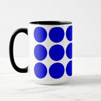 Mug Polka blue dots