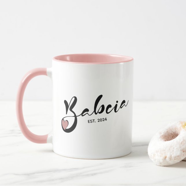 Mug Pologne Babcia Année de fondation - Grand-mère (Avec donut)