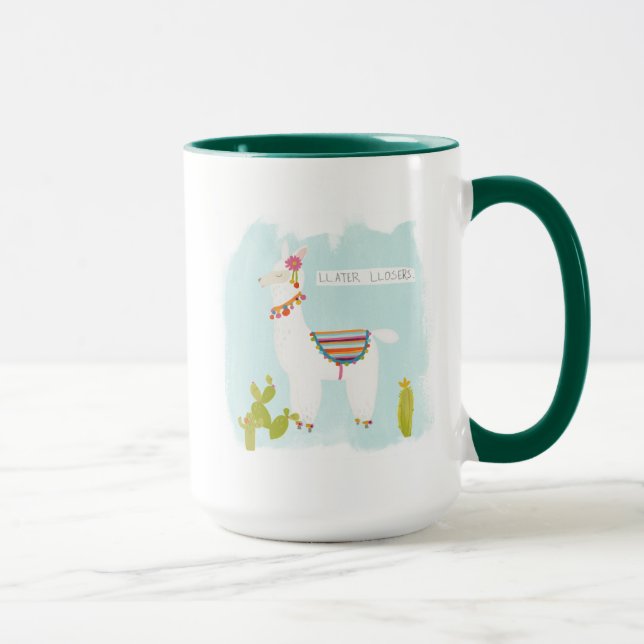 Mug Pom Pom Llama Rama - Llater Llosers (Droite)