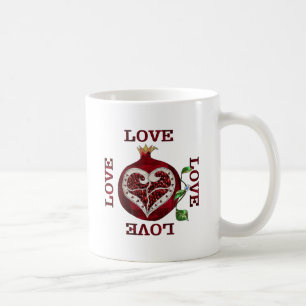 Mug Pomegranate Heart LOVE Valentine