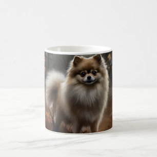 Mug Pomeranian Halloween Épouvantable