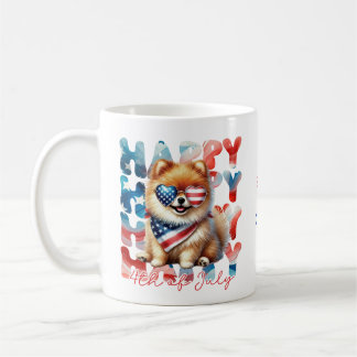Mug Pomeranian personnalisé Joyeux 14 juillet
