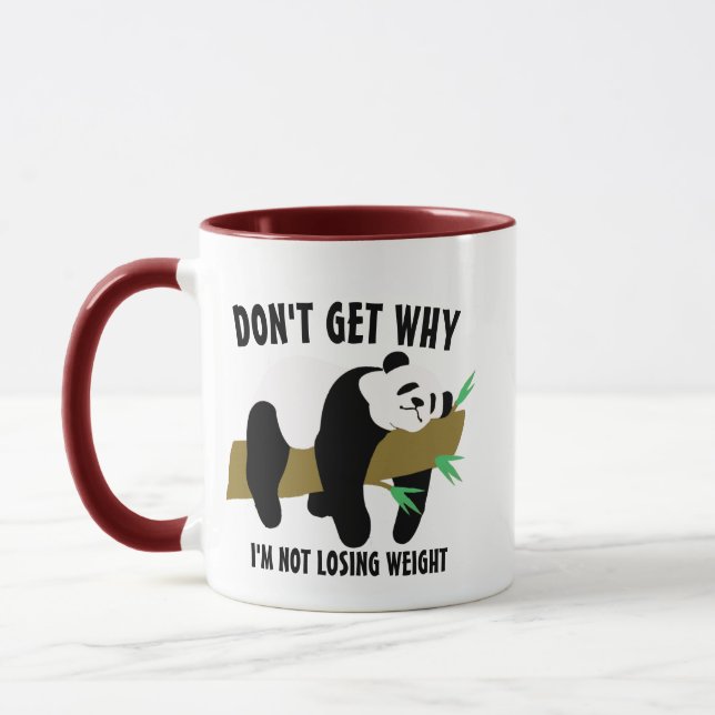 Mug Pomme de terre de canapé Lazy Funny Panda Mème de  (Gauche)