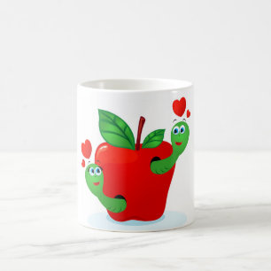 Mug Pomme en amour, mule blanche