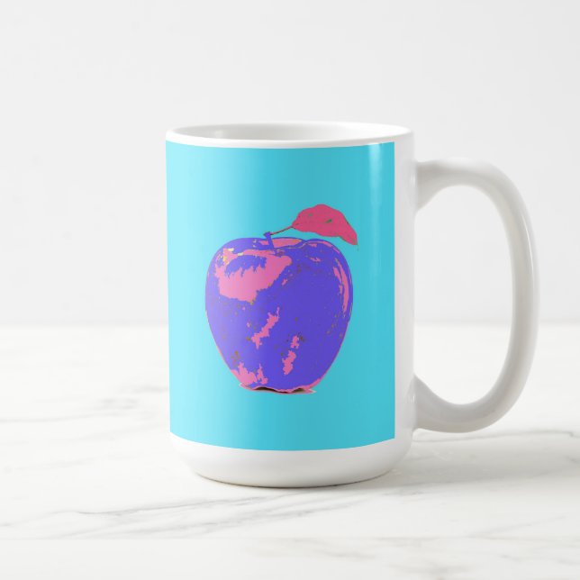 Mug Pomme violette Pop Art (Droite)